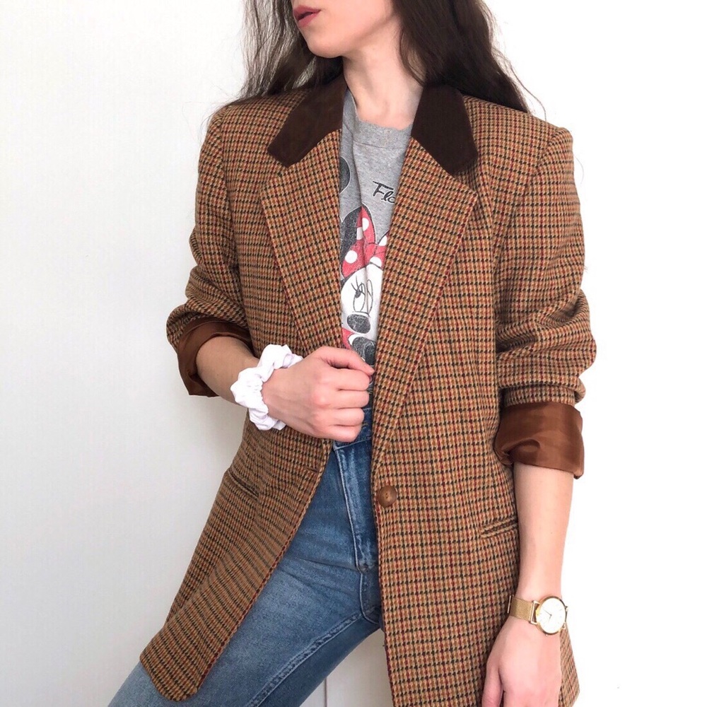 Check blazer
